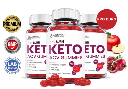 (3 Pack) Pro Burn Keto ACV Gummies 1000MG Dietary Supplement 180 Gummys