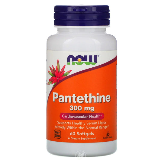 (2 Pack) NOW Supplements Pantethine 300Mg 60 Sgels