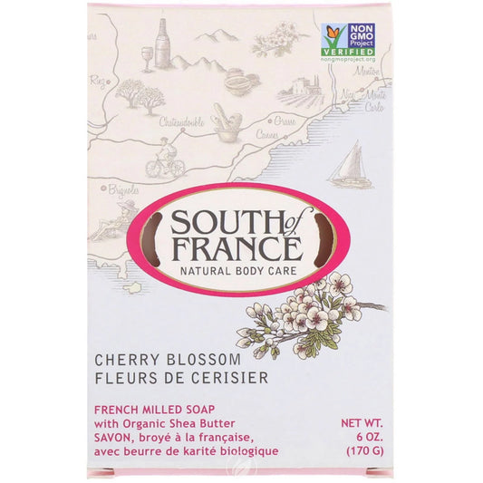 (2 Pack) SOUTH OF FRANCE Cherry Blossom Bar Soap 6 OUNCE