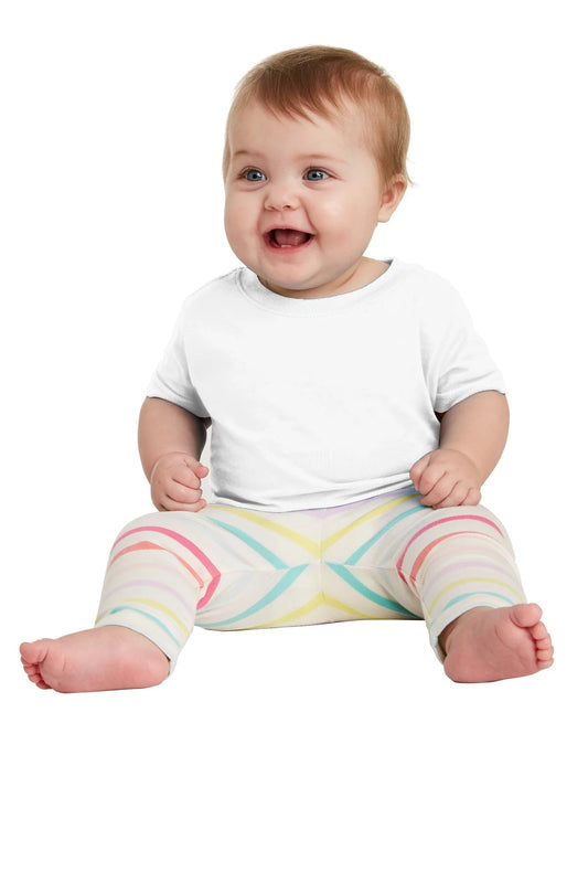 (Price/each)Rabbit Skins 3322 Infant Fine Jersey T-Shirt-White-12M